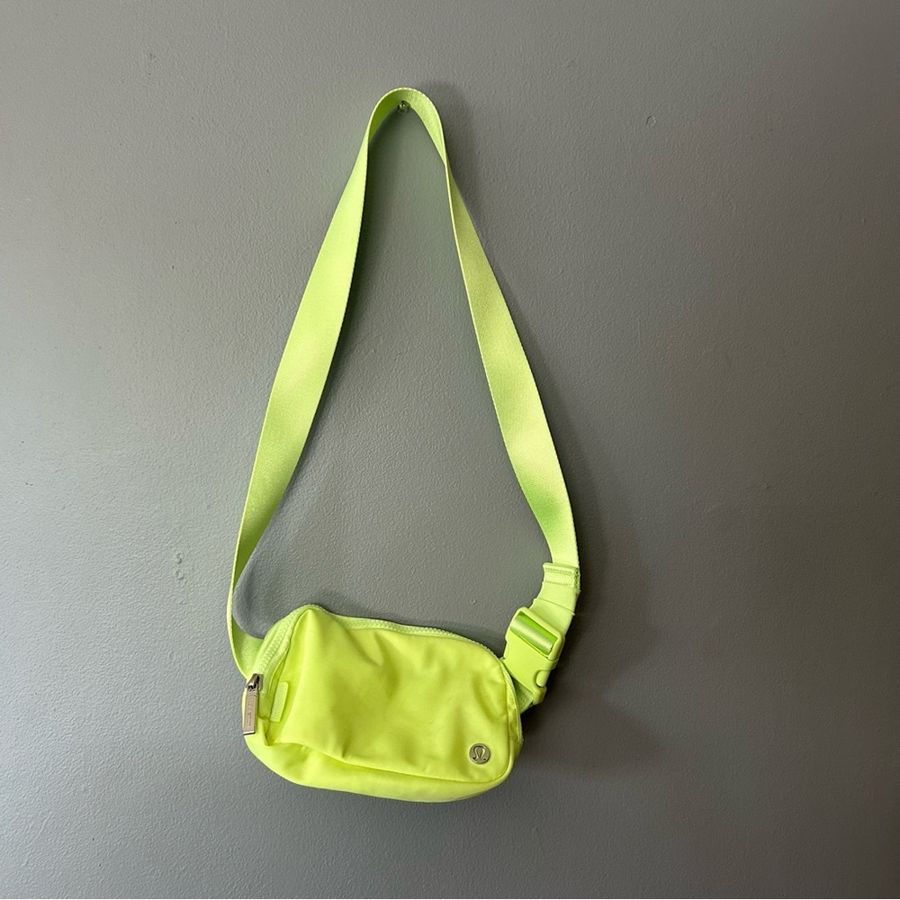 Lululemon Athletica Neon Yellow Crossbody Bag